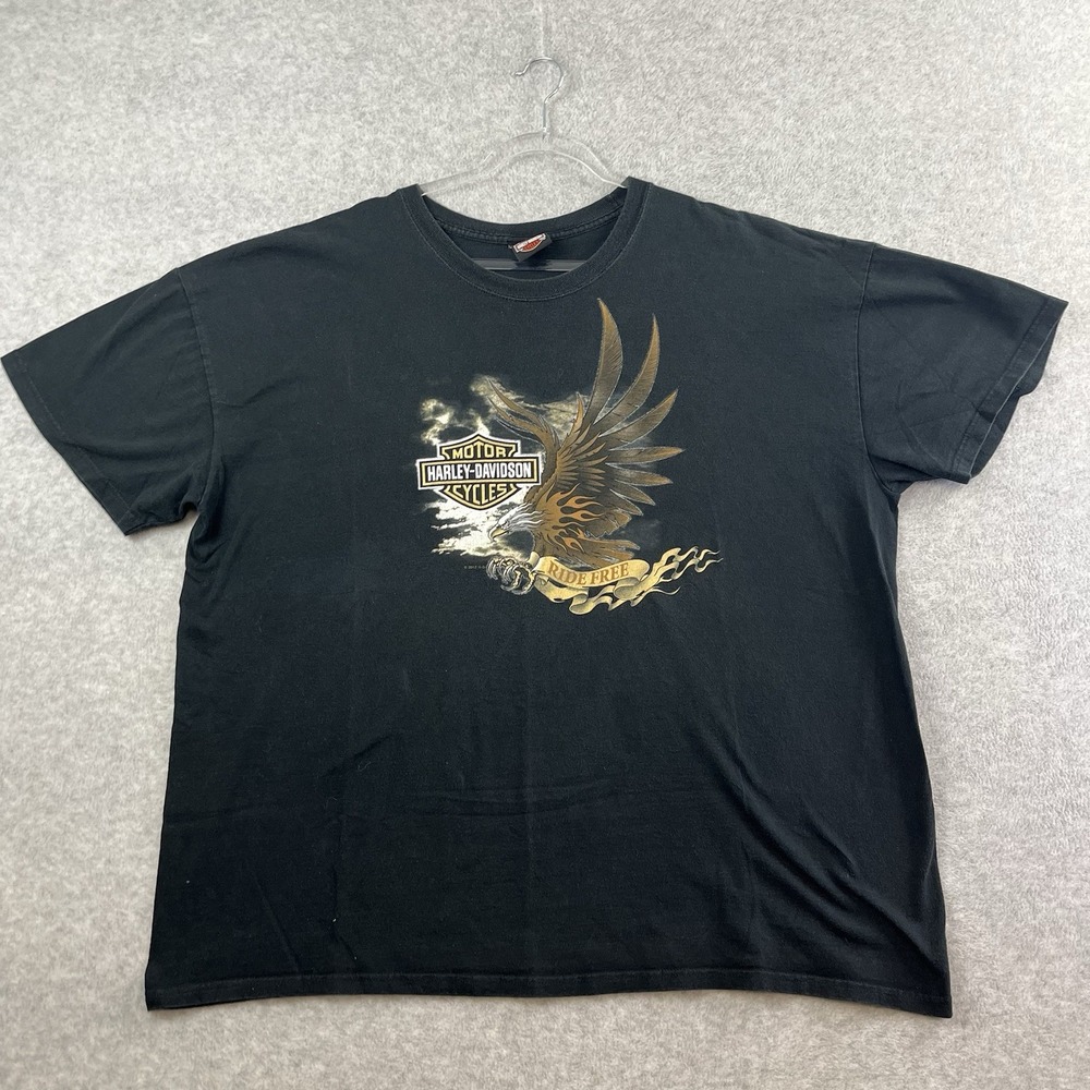 HARLEY DAVIDSON T-Shirt‎ Men's 4XL Eahle OK Oklahoma Edmond Biker Western Big